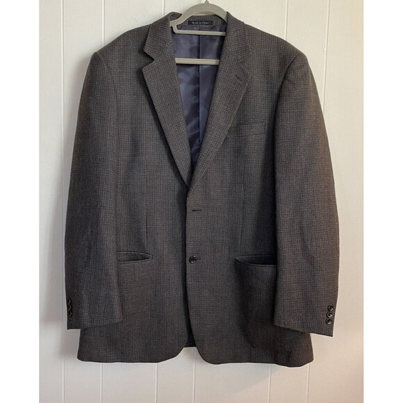 40 Saville Row Sports Coat Men’s 44L Gray Tweed Lambswool Classic - Picture 1 of 8